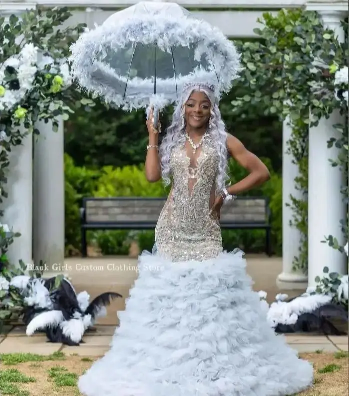 Нежное белое кружевное свадебное платье-Русалка 2024 свадебные платья с