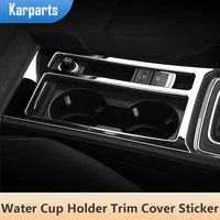 car car water cup holder panel trim cover sticker for volkswagen vw golf 7 gti mk7 7 5 mk7 5 2012 2019 stickers accessories