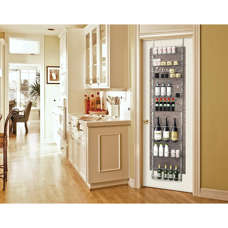 

White Metal Kitchen Storage Spice Shelves Storage Organizer free shipping