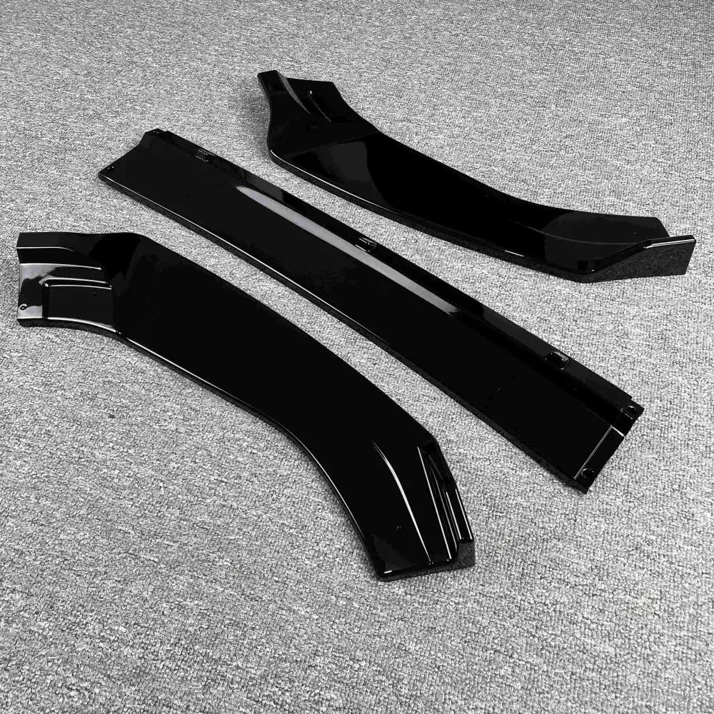 Maxton стиль блеск черный Передний бампер сплиттер губа для VW Golf 7 5 GTI GTD R-Line 2013-2020