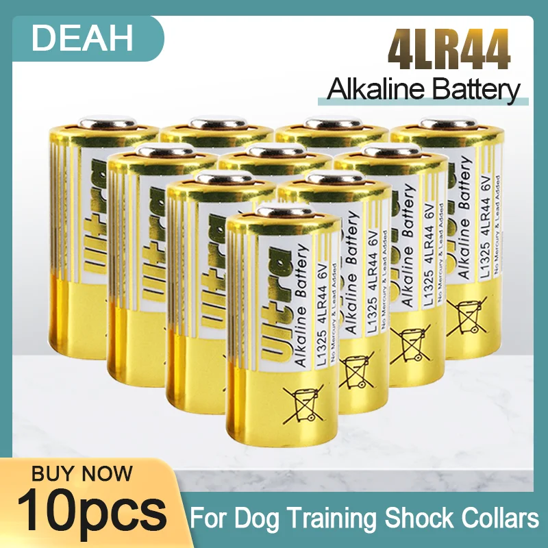10 шт. щелочная батарея PX28A L1325 4LR44 476A 6 в для Ошейников собак - купить по выгодной