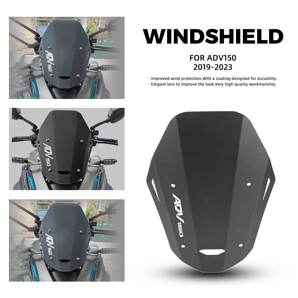 Фото Лобовое стекло мотоцикла Honda adv 150, ветрозащитный дефлектор, аксессуары для мотоциклов ADV 150 2019 2020 2021 2022 2023 2024 №1
