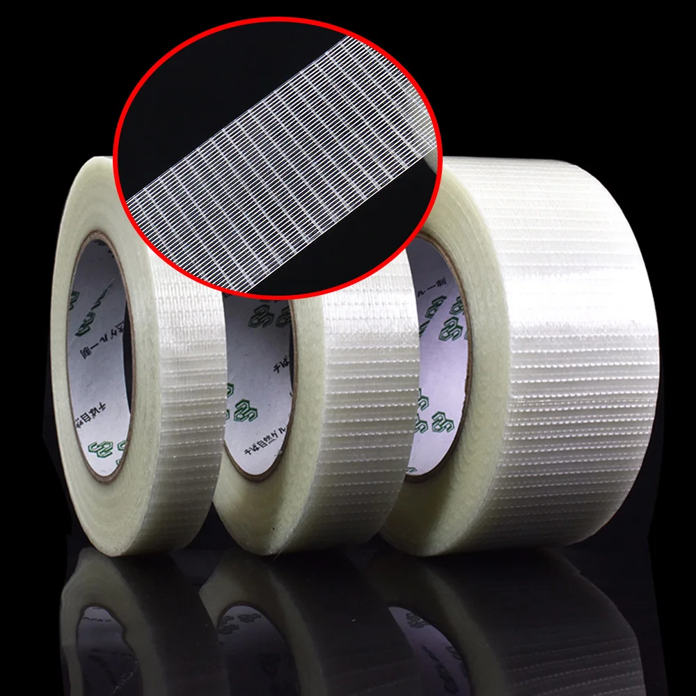 

Mesh Fiber Tape, Mold Home Appliance Bundled Fixing Tape High-Viscosity Grid Glass Fiber Strong Single-Sided Reinforced Tape 25M