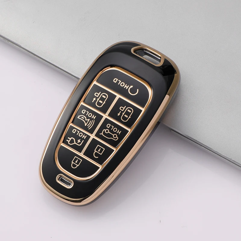 Чехол для автомобильного ключа из ТПУ с 7/8 кнопками для Hyundai Sonata Sel Ev 6 Ev 8 IONIQ 5 NEXO Tucson Sonata 2020 great2020 Sonata Limited