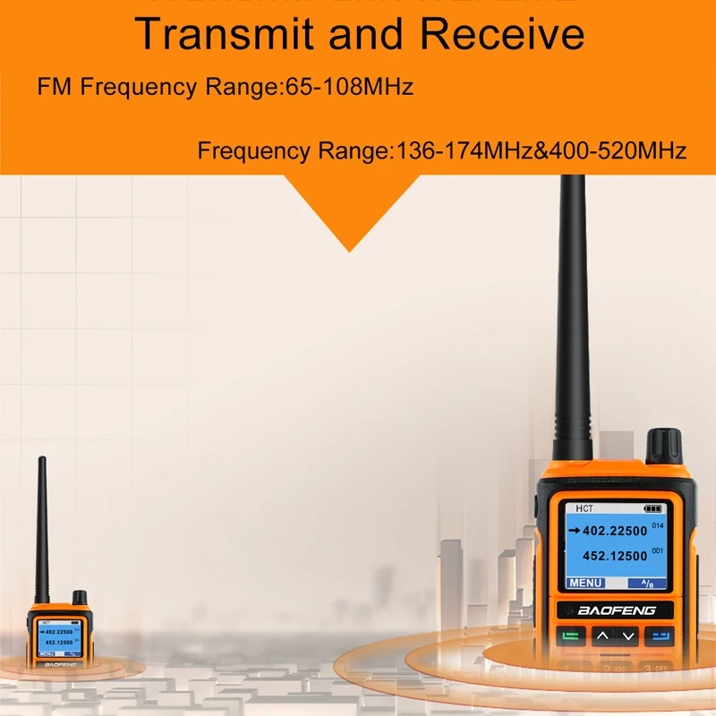 2023 Baofeng UV-17 V2 Walkie Talkie Profesional Dual Band Powerful UHF VHF Long Range CB Ham Radio UV 17 2Way Radios For Hunting