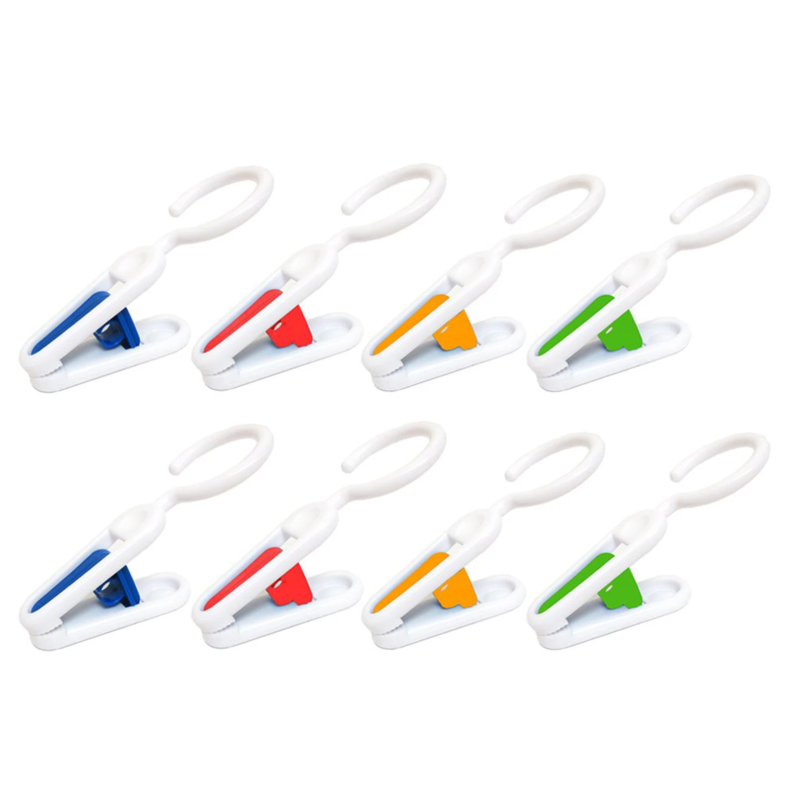 

8pcs For Socks Wardrobe Home Travel Clothes Pins Hanging Clips Anti Slip Towel Hat Laundry Hook Portable Sheets Coat Drying