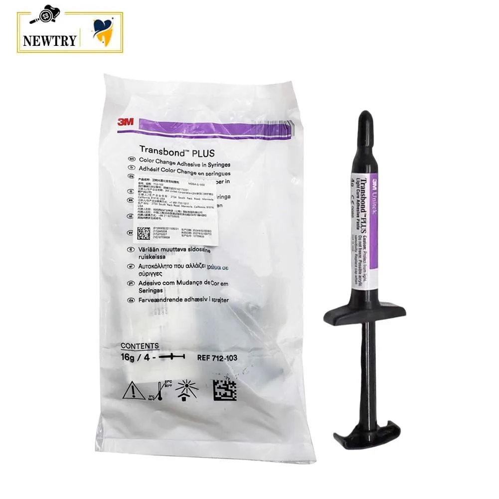 Фото Стоматологический 3 м Transbond Plus 1/2/4 шт., клейкий шприц для изменения цвета, ортодонтический кронштейн, склеивающий агент, гель для быстрой светоотверждения 712-103 №1