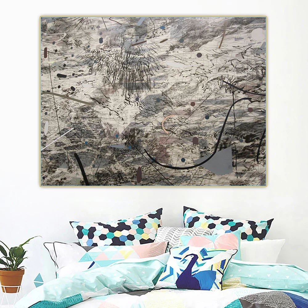 Цитон Джули Мехретю 《Байреут и Средний》Акстрактное холст Картина маслом