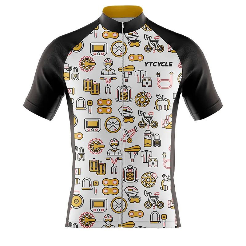 

YTCYCLE Bicycle Parts Style Men Cycling Jersey Summer Short Sleeve Shirt Road MTB Bike Clothes Sportwear Motocross Cycle Maillot