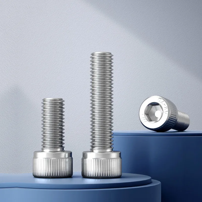 

304 Stainless Steel Hex Socket Screw Cup Head Bolt Cylinder Head Screw Extended Woodworking Decoration Hardware M8M10M12