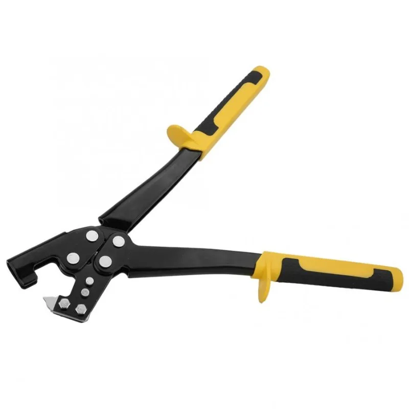 

0.5-0.8mm Thickness Light Steel Keel Fixed Punching Plier Black Anti-Slip Handle Punch Stud Crimper Plaster Board Drywall Plier