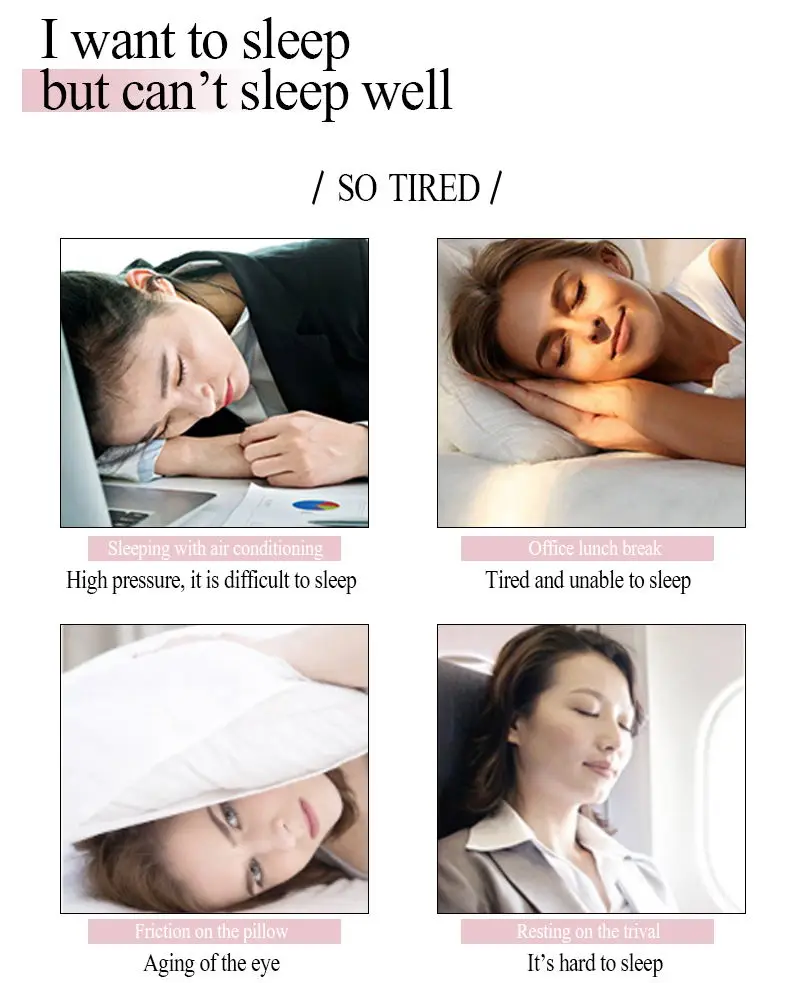 Маска для глаз из 100% натурального чистого шелка переносная дышащая мягкая маска