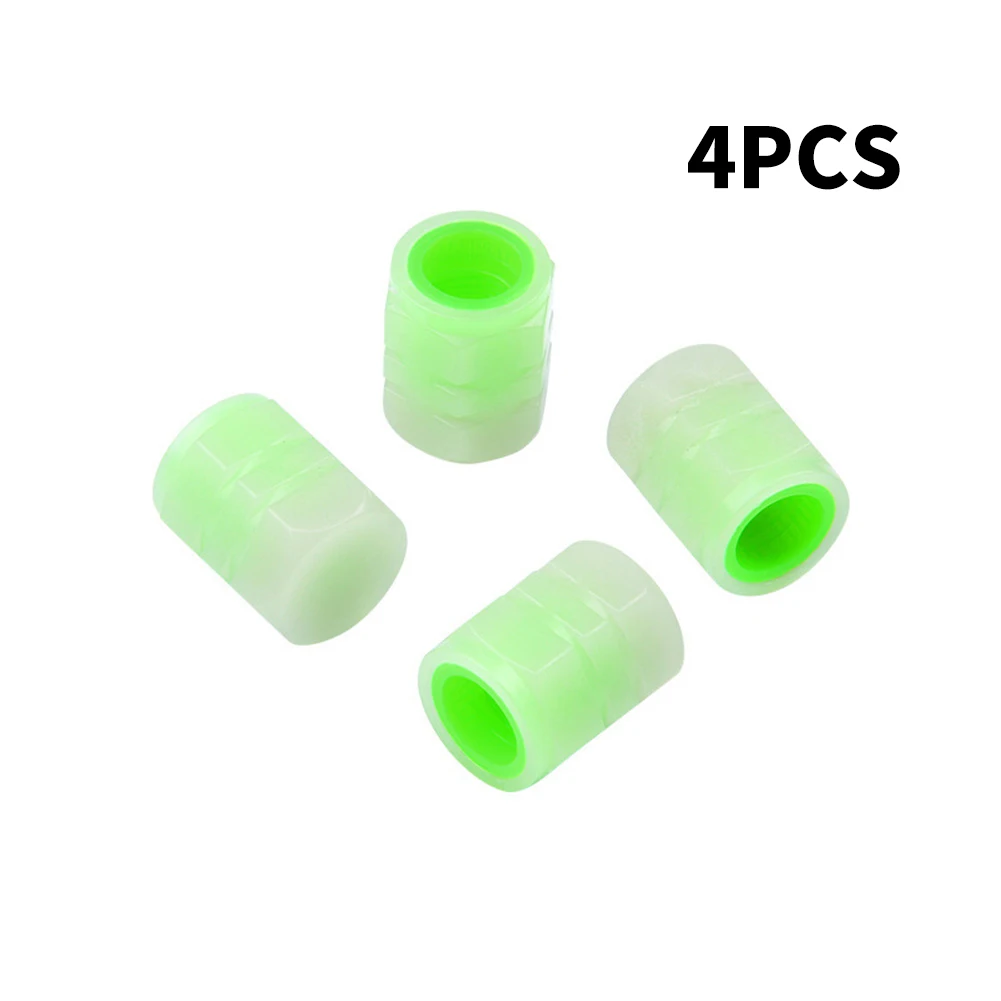 

Luminous Valve Caps Fluorescent Green Blue Night Glowing Car Motorcycle Bicycle Wheel Styling Tyre Hub Luminous Cap Parts