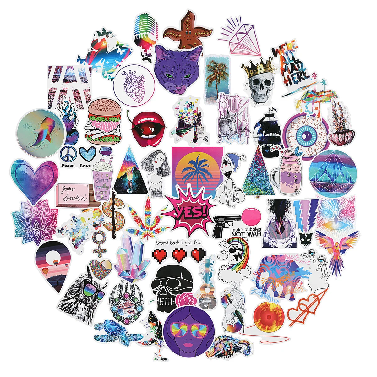 

Luggage Sticker Laptop Stickers Skateboard Motorcycle Travel Bumper Cars