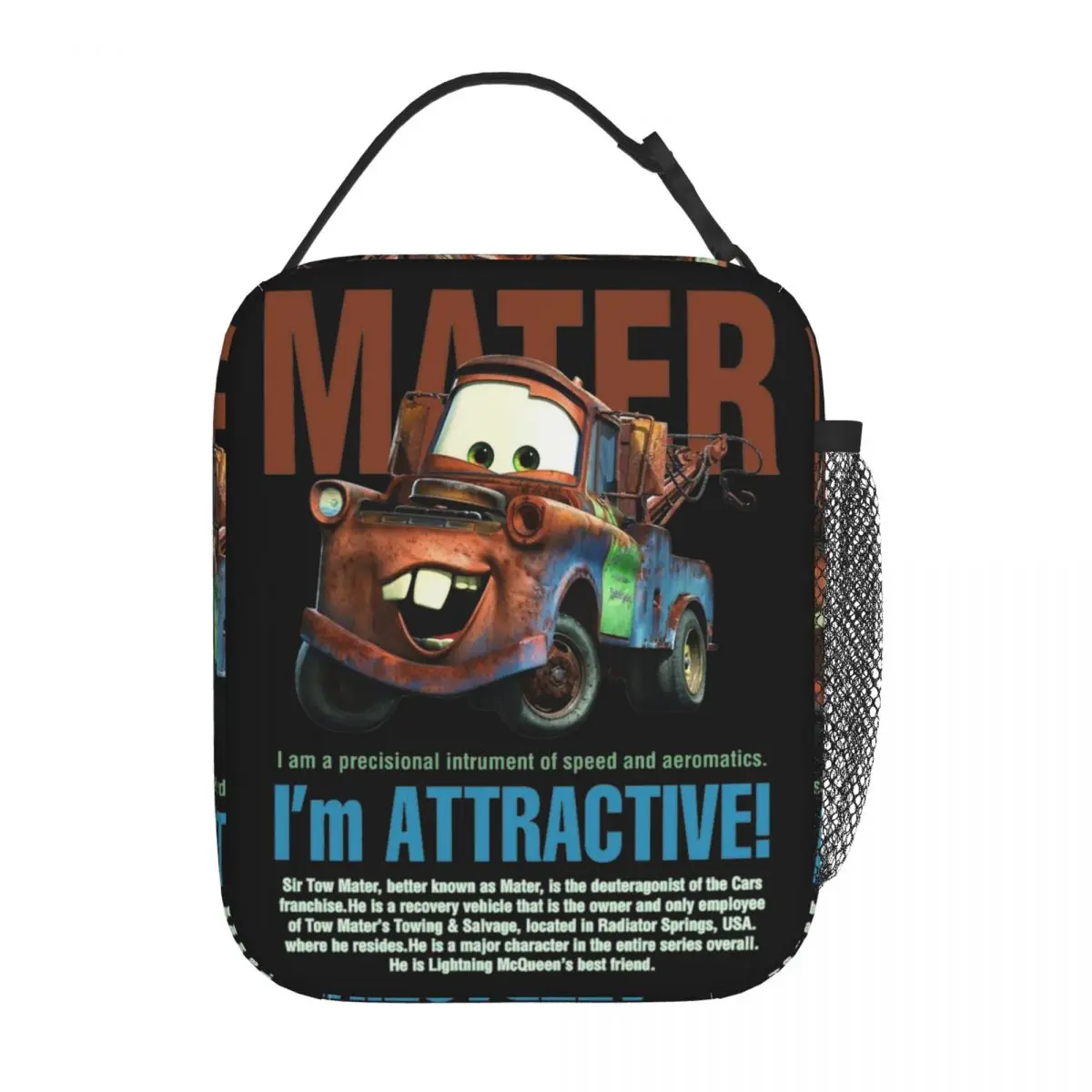 Изолированные сумки для обеда с автомобилями контейнер еды-холодильника