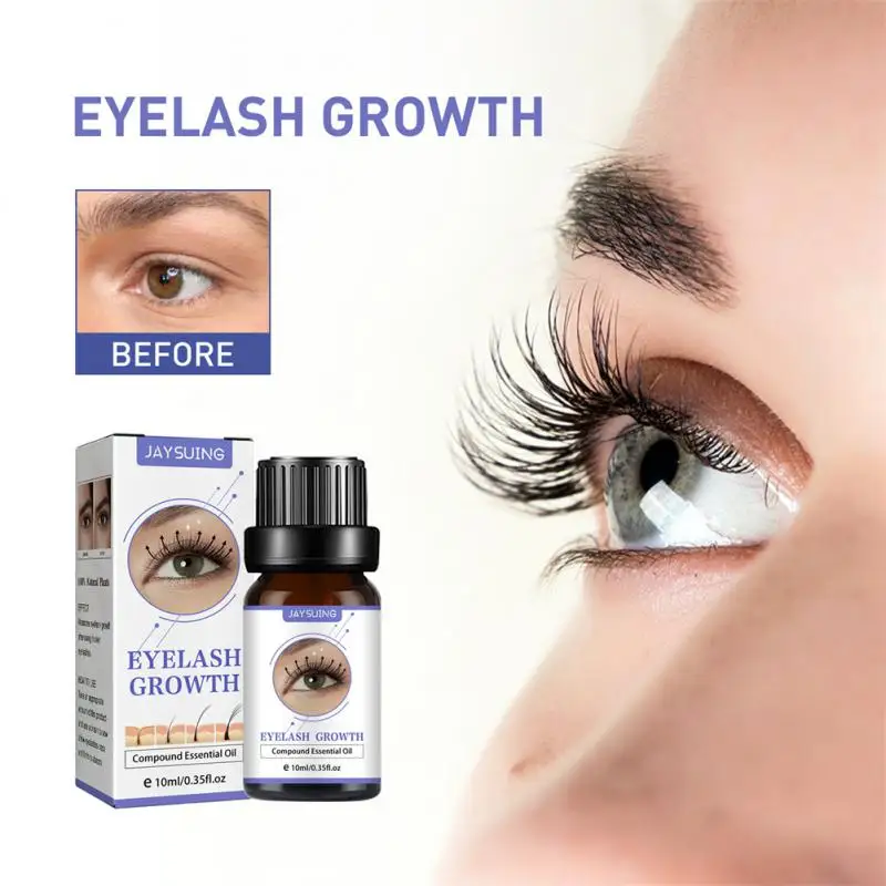

Jaysuing Eyelash Essential Oil Seamless Long Mascara Moisturizes Black Curly Eyelashes Naturally Beautiful Yelash & Eyebrow Styl