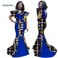 african print dresses vestidos for women elegant clothe bazin riche long dress plus size traditional women clothing party wy2771
