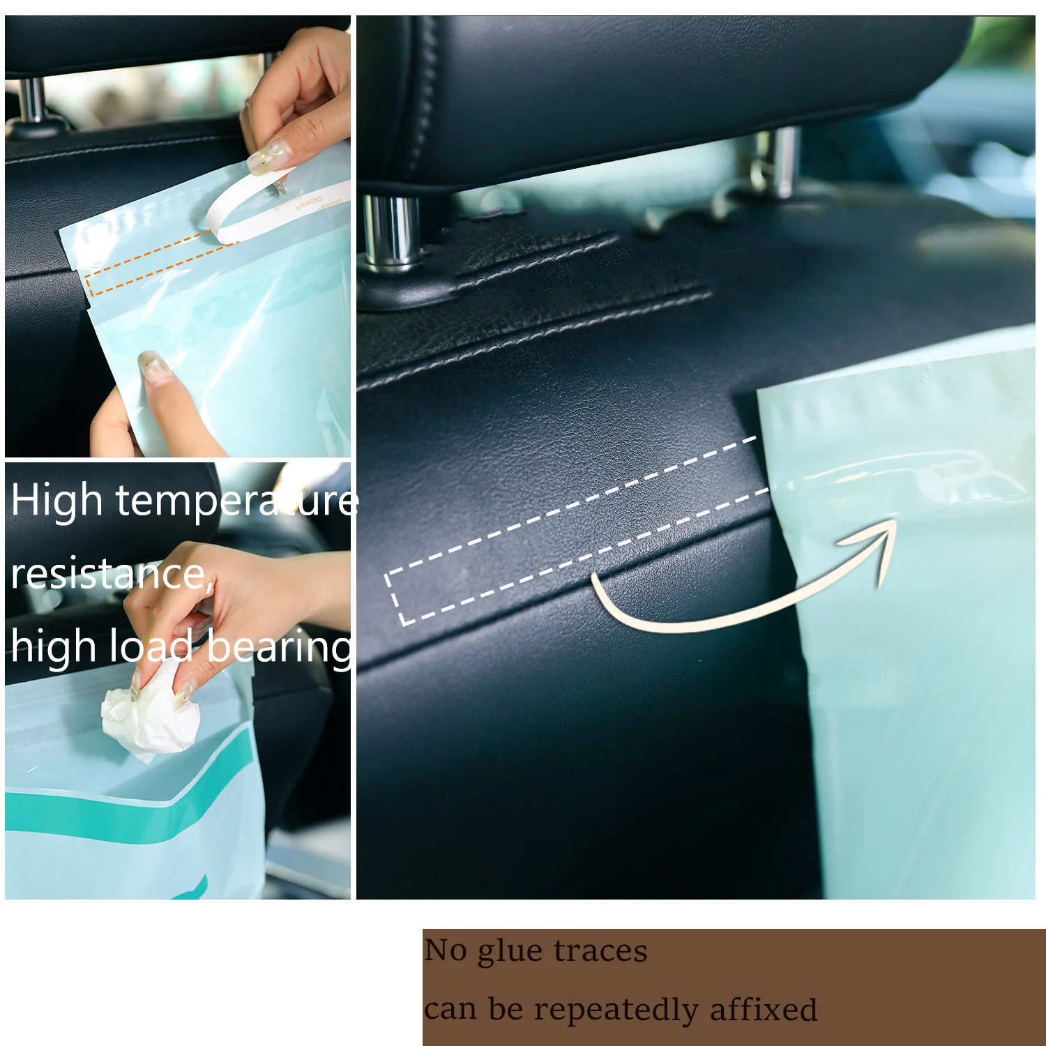 Мешок для уборки транспортного средства одноразовый герметичный мешок отходов