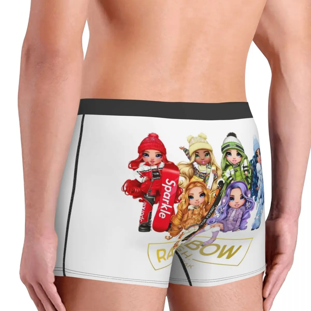 Мужские модные радужные высокие зимние трусы-боксеры на заказ мужские дышащие