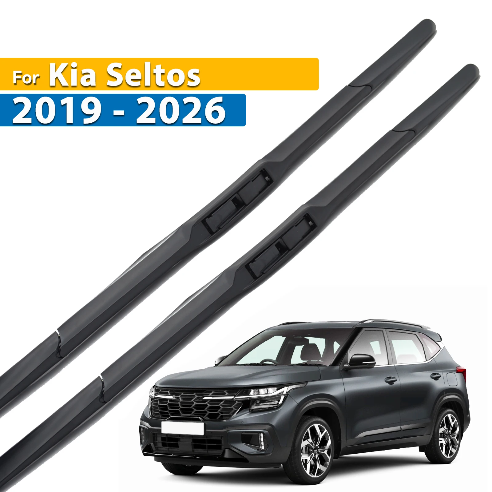 

Передние щетки стеклоочистителя Erick's LHD для Kia Seltos 2019-2026, лобовое стекло, чистые окна, автомобильные щетки от дождя 24 "+ 18"