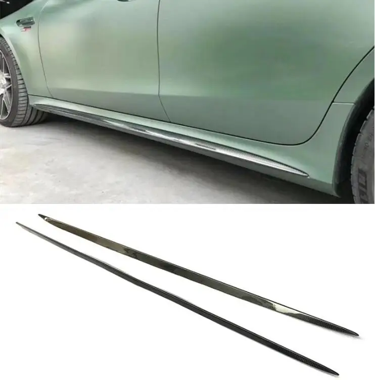 

Real Carbon Fiber Body Skirts For Mercedes-Benz AMG GT43 GT50 GT53 4DOOR 2019 2020 2021 2022 Side Extension Body Skirts Kit Lip