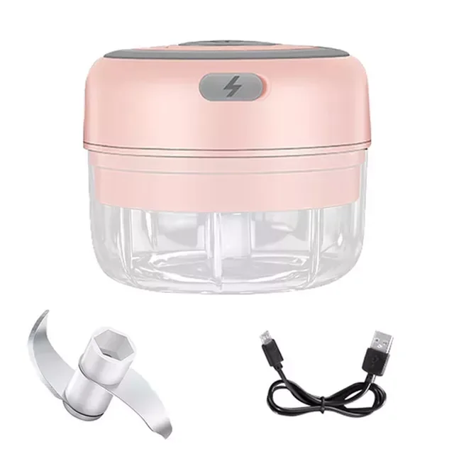 

NEW2023 in Mini Garlic Chopper Vegetable Chili Meat Ginger Masher Machine Sturdy Durable USB Charging Blenders Kitchen air frye