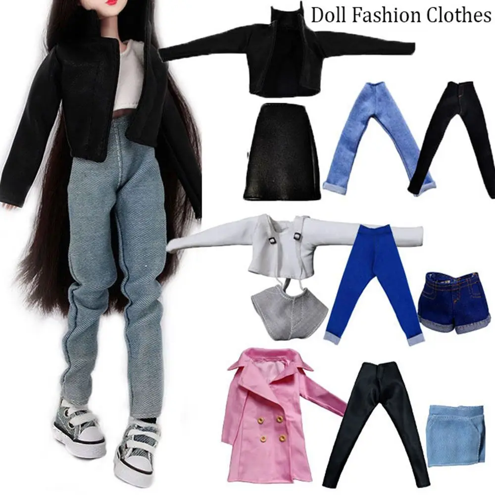 

Fashion Multi-styles 115" Doll Coats Jeans 1/6 Dolls Trousers Leather Pants Shorts Casual Wears Kids Toys Clothes Accessories