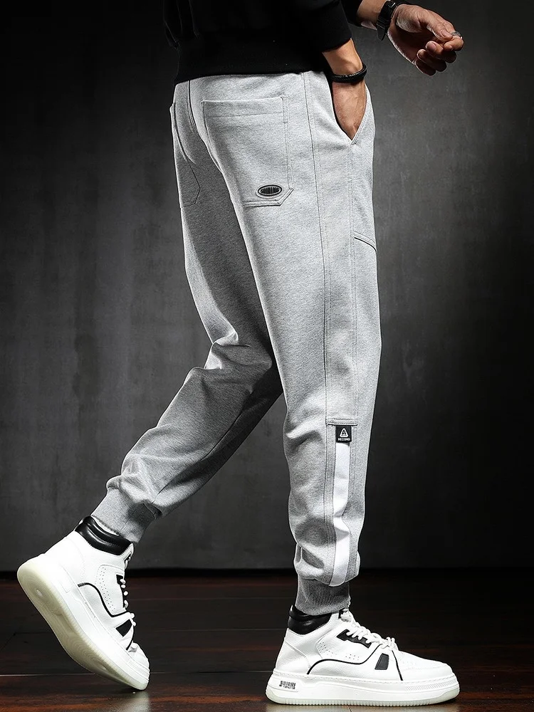 Fashion 2023 Sweatpants Men Casual Sweat Pants Streetwear Sport Gym Tracksuit Gray Drawstring Jogging Track Trousers