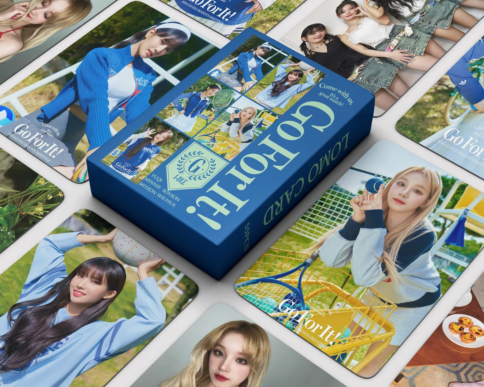 

55Pcs/Set Kpop Idol GIDLE Lomo Cards New Album GO FOR IT Photocards Photo Album Lomo Cards High Quality Postcard Fans Gifts