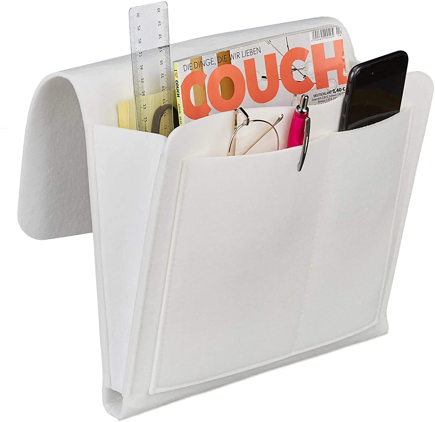 

Прикроватный войлочный органайзер для хранения, сумка под диван, сумка для хранения книг, журналов, планшетов, телефонов, карманов