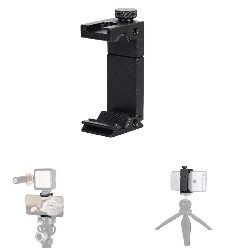 

Hot Shoe Mount Phone Holder for Iphone Huawei Xiaomi Tripod Selfie Stick Smarphone Clip Flash Light Microphone Monitor Connecto