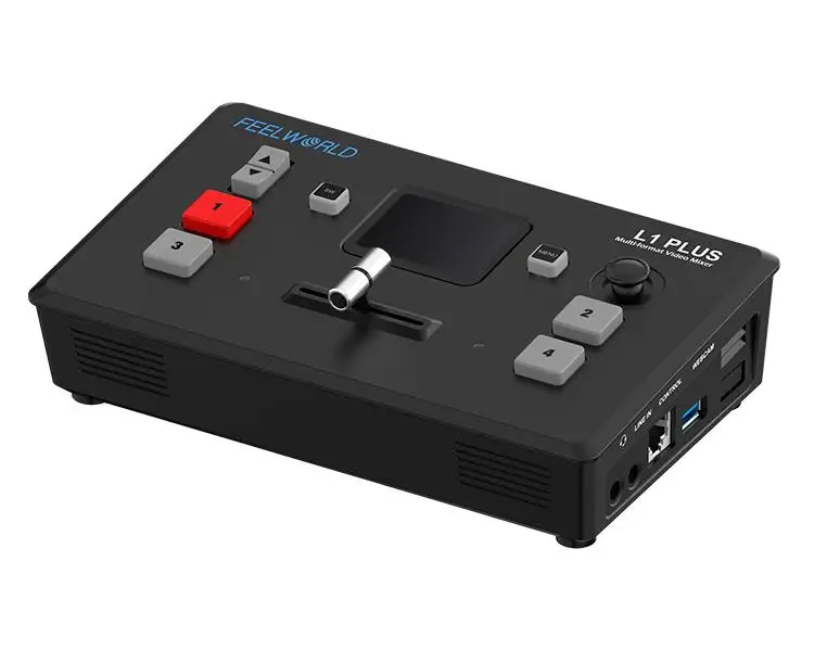 Видеомикшер FEELWORLD L1 PLUS для нескольких камер, 4K-вход, 2-дюймовый сенсорный экран, управление PTZ, быстрая передача данных через USB3.0 (art.: 3920dbf08f331) - 3920dbf08f331