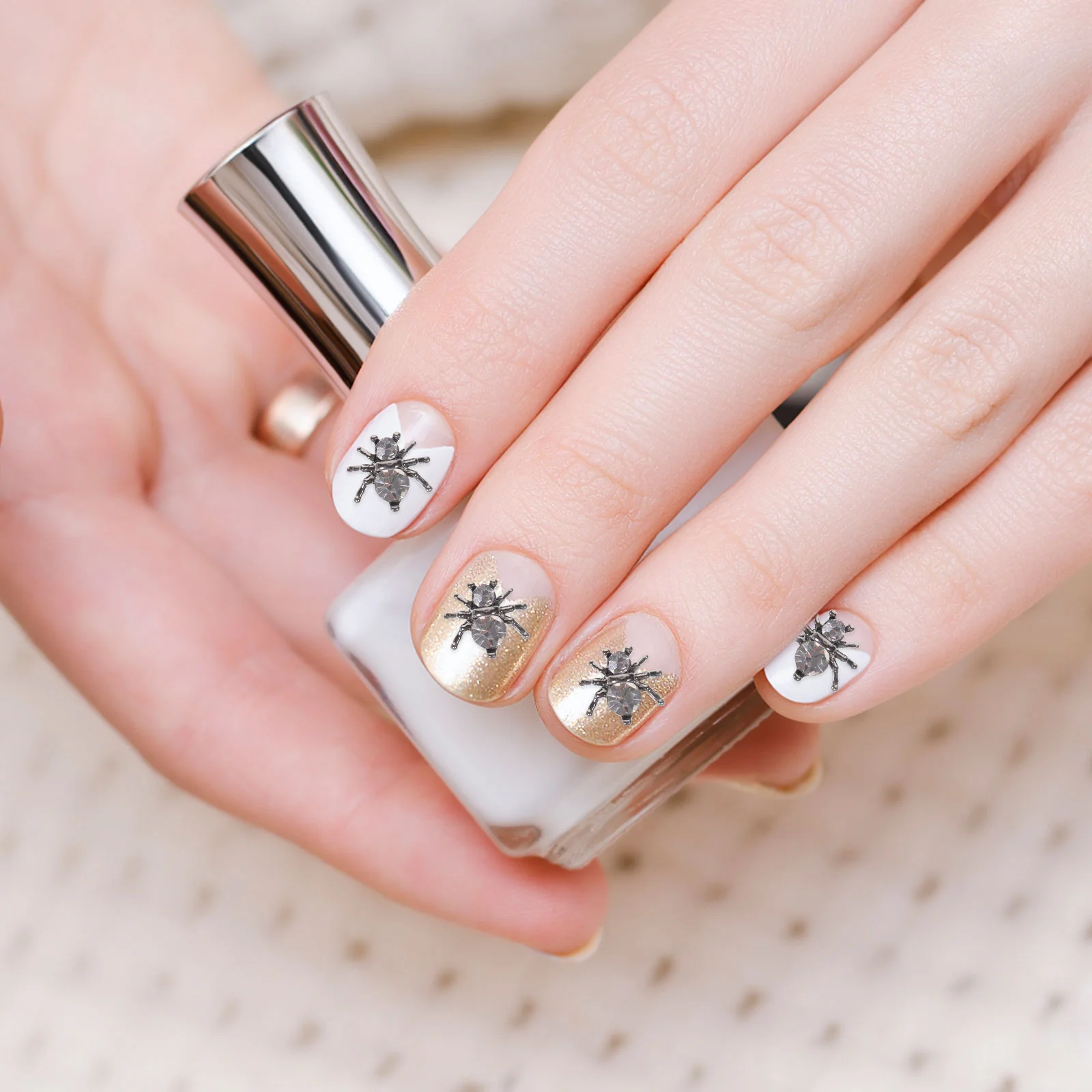 

Подвески для ногтей на Хэллоуин спайдердекор Diy 3D разразы s Стразы Charmnails украшения для маникюра skullembellisукрашения декоративные гвоздики