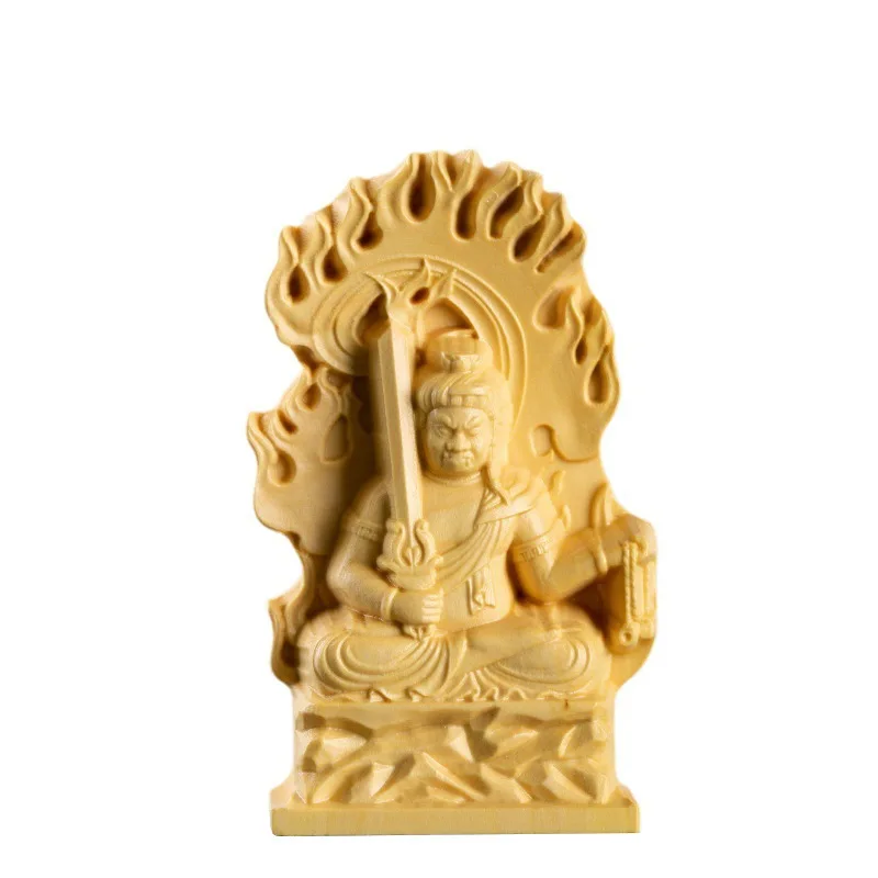 

Мини-алтарь из бодхисаттвы Гуаньинь и стражей из дерева