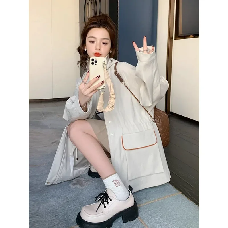 Корейская версия стильная рабочая одежда плащ женский осенний новинка 2024