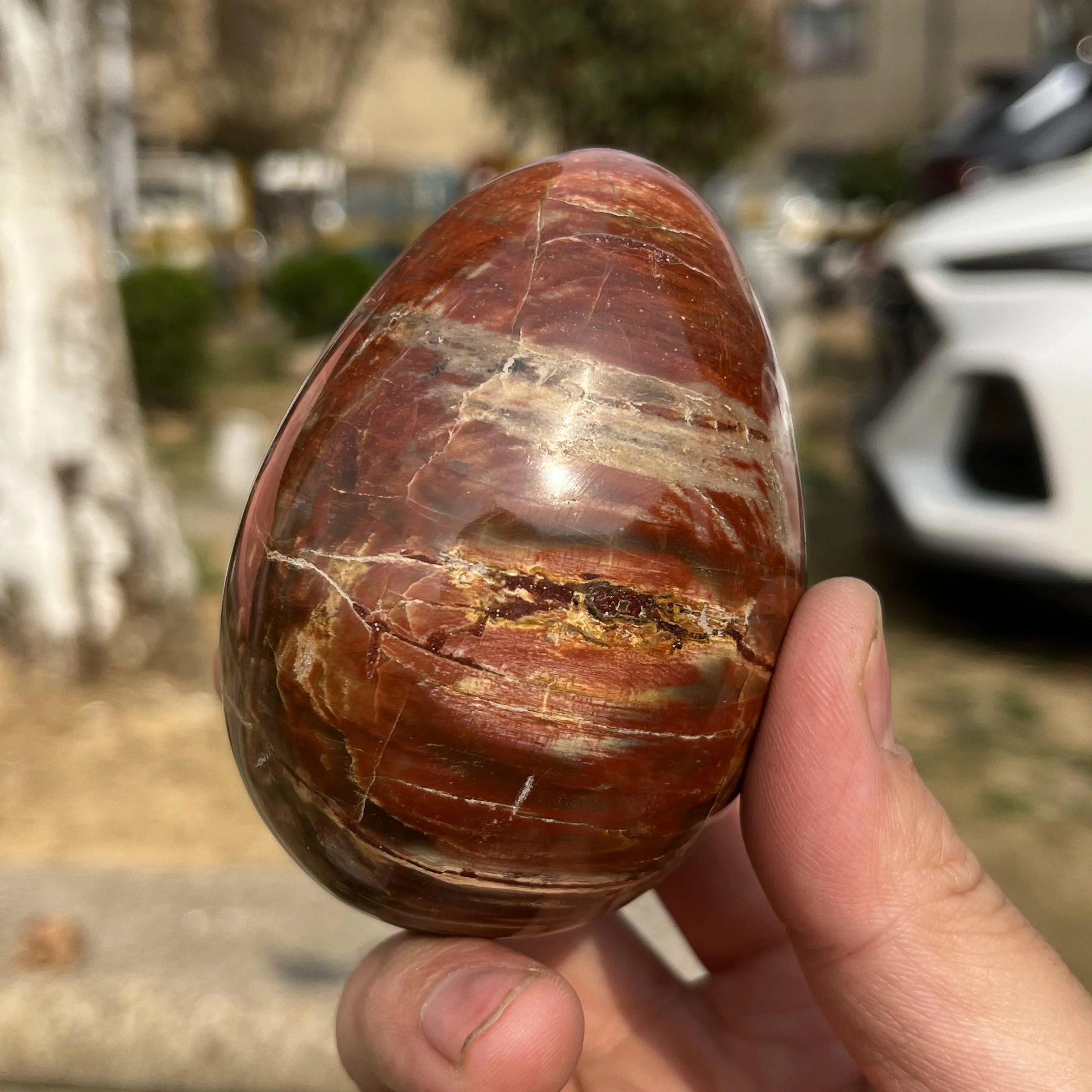 402 г натуральный кристалл искусственная кожа полированный камень для украшения