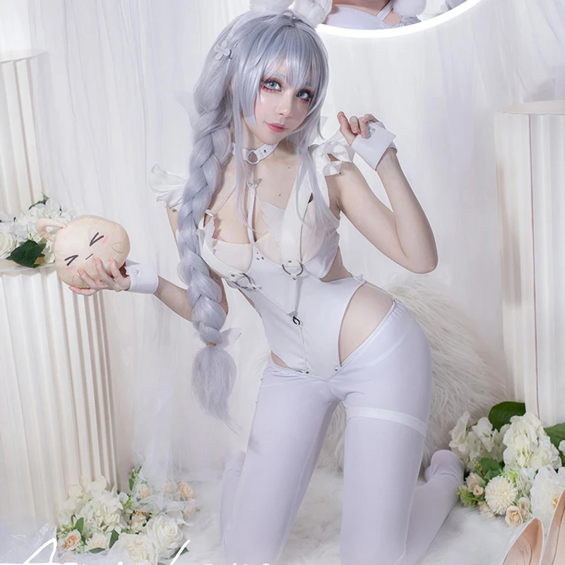 

Женское боди с кроличьими ушками, полный комплект