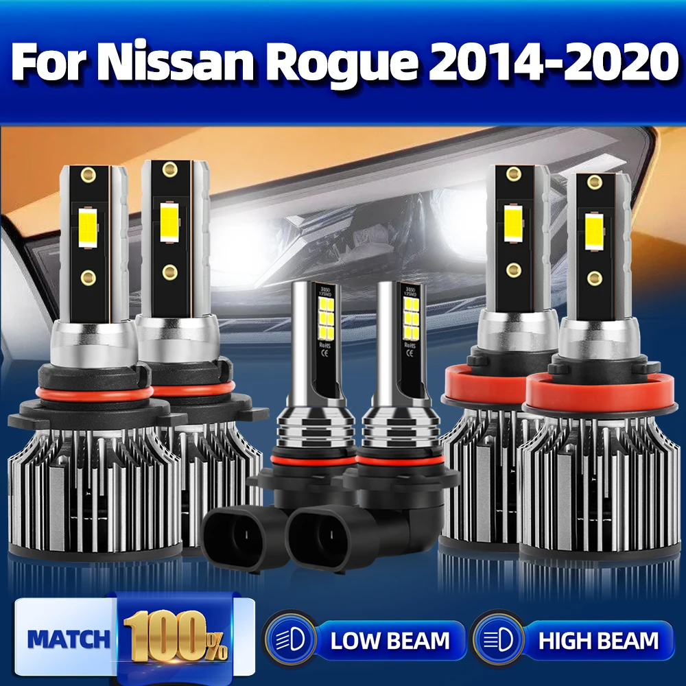 

Turbo Led Lamp H11 Canbus Car Headlight Bulbs Auto Fog light 12V 6000K For Nissan Rogue 2014 2015 2016 2017 2018 2019 2020