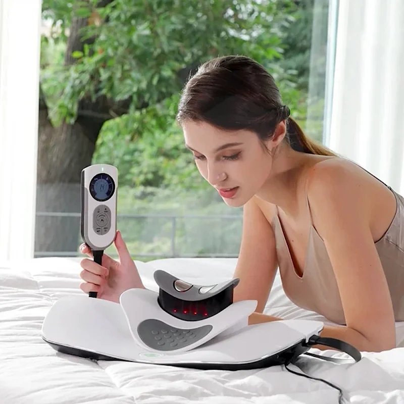 Массажер Электрический для шеи устройство расслабления поясницы и спины забота