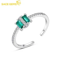 sace gems fashion resizable rings for women zircon 100 925 sterling silver wedding engagement fine jewelry gift