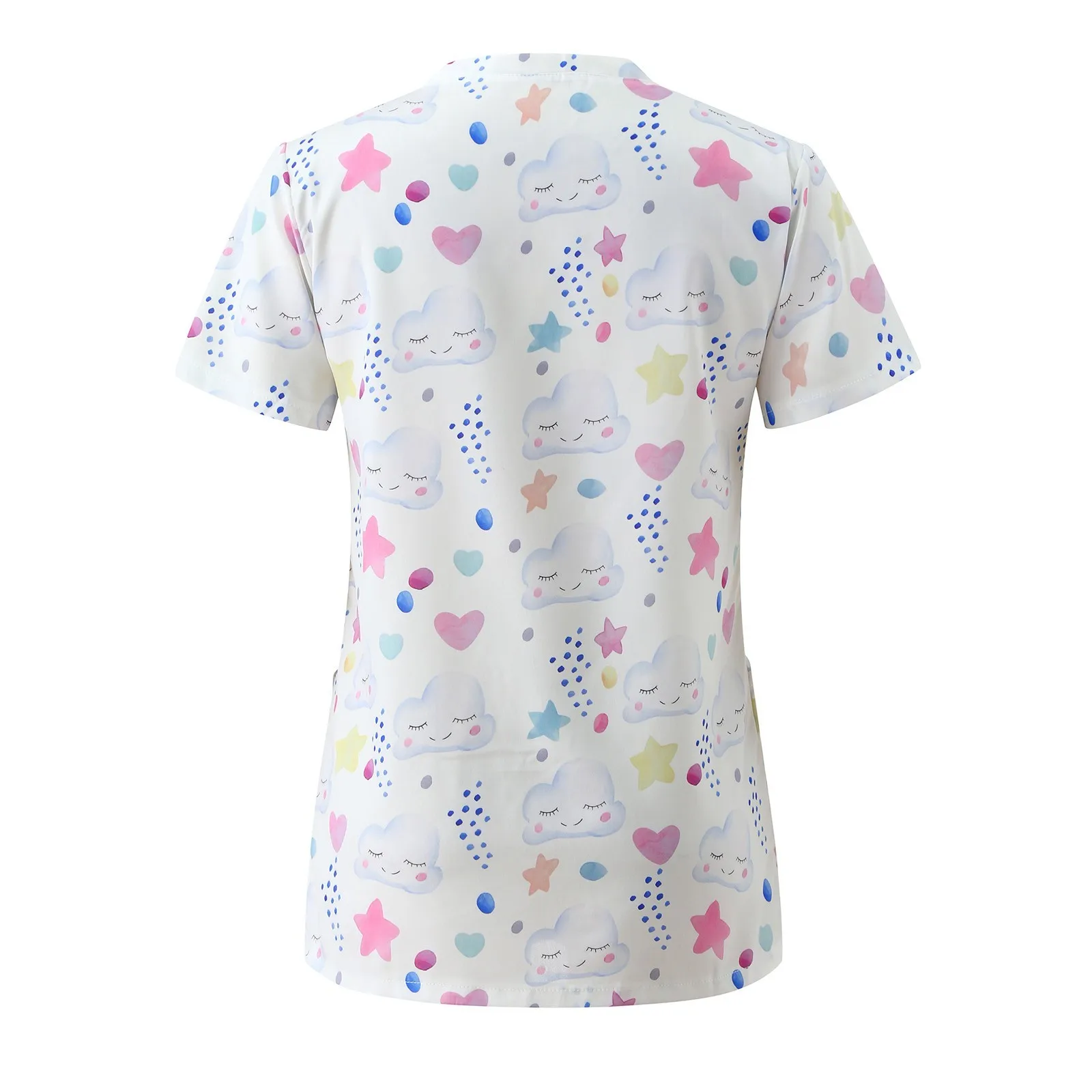 KANCOOLD Защитная одежда унисекс хлопковая блузка с животным принтом для медсестер и