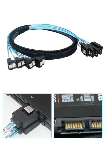 Кабель-переходник ALLOYSEED SATA 3.0 90 градусов