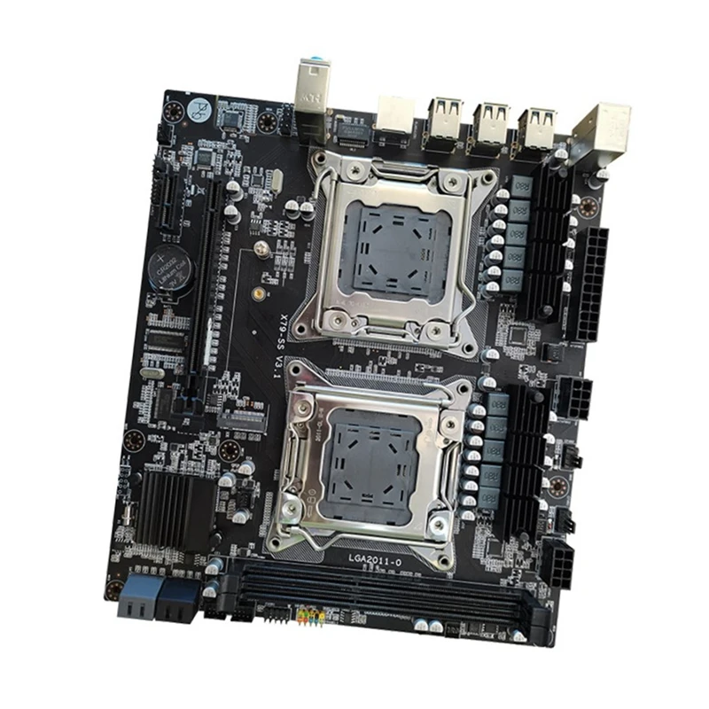 Двухканальная материнская плата компьютера двойной процессор LGA 2011 Pin