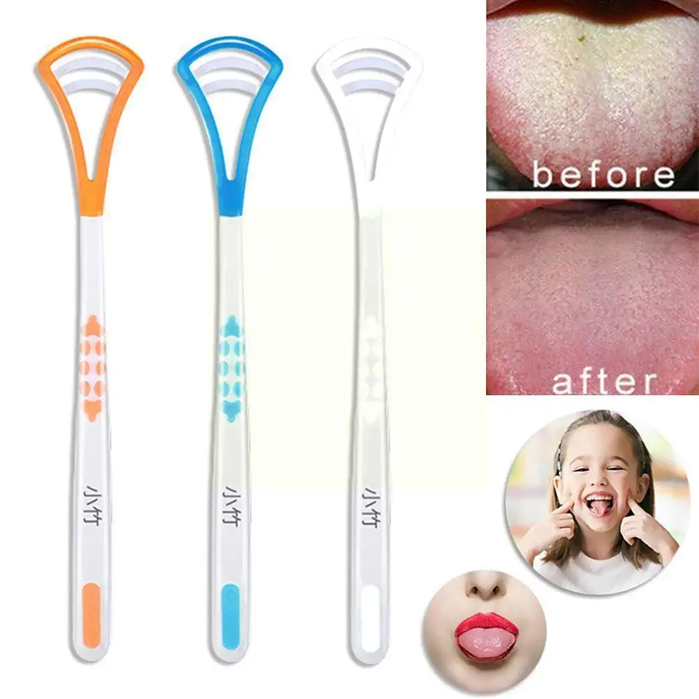 

Tongue Scraper Tongue Brush Cleaner Cleaning Tongue Coating Breath Toothbrush Tongue Brush Remove Care V6f1