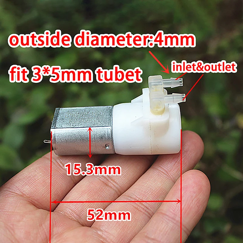 

1pc Peristaltic 3.7V Mini Water Pump 130 Self-priming Pump Circulation Small Pump Dosing Pump DC 3V-6V Micro Water Suction Pump