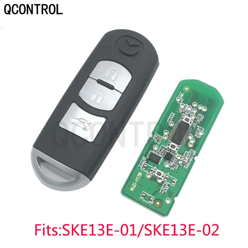 

QCONTROL 3 Buttons Smart Key Suit for MAZDA CX-5 CX-3 Axela Atenza Model SKE13E-01 or SKE13E-02 Car Remote Control ID49 chip
