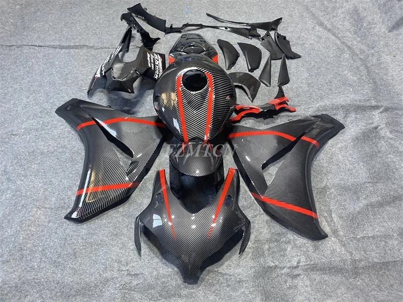 

4Gifts New ABS Fairings Kit Fit for HONDA CBR1000RR 2008 2009 2010 2011 08 09 10 11 Bodywork Set Carbon Color