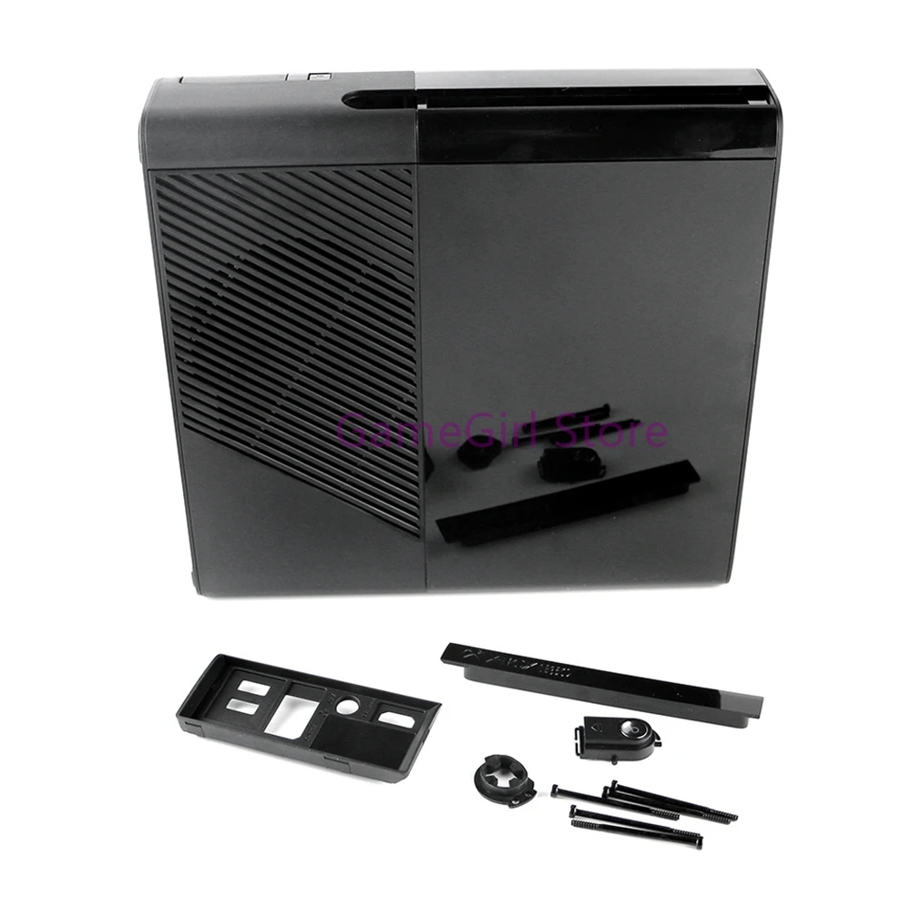 1 комплект для XBOX 360 Slim, полный комплект, черный корпус, защитный чехол с винтами для консоли XBOX360 E (art.: 3920cbf115258) - 3920cbf115258