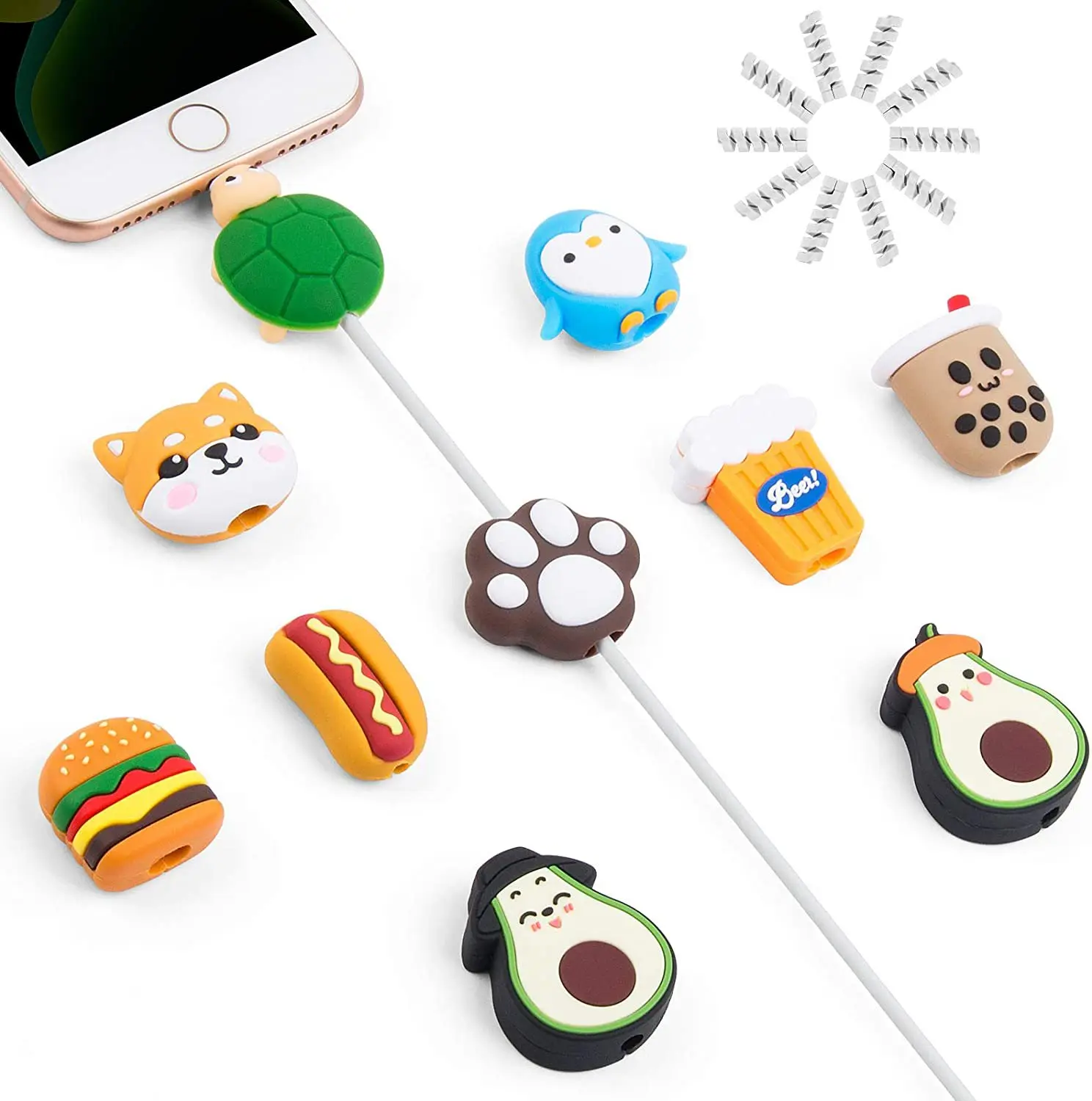 50 шт./партия, защитный USB-кабель для iPhone