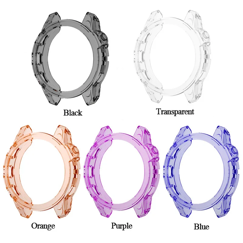Soft TPU Protective Case For Garmin Fenix 7 7S 7X Smartwatch Bumper Frame Clear Shell For Fenix7 7X 7S Hollow Protective Cover